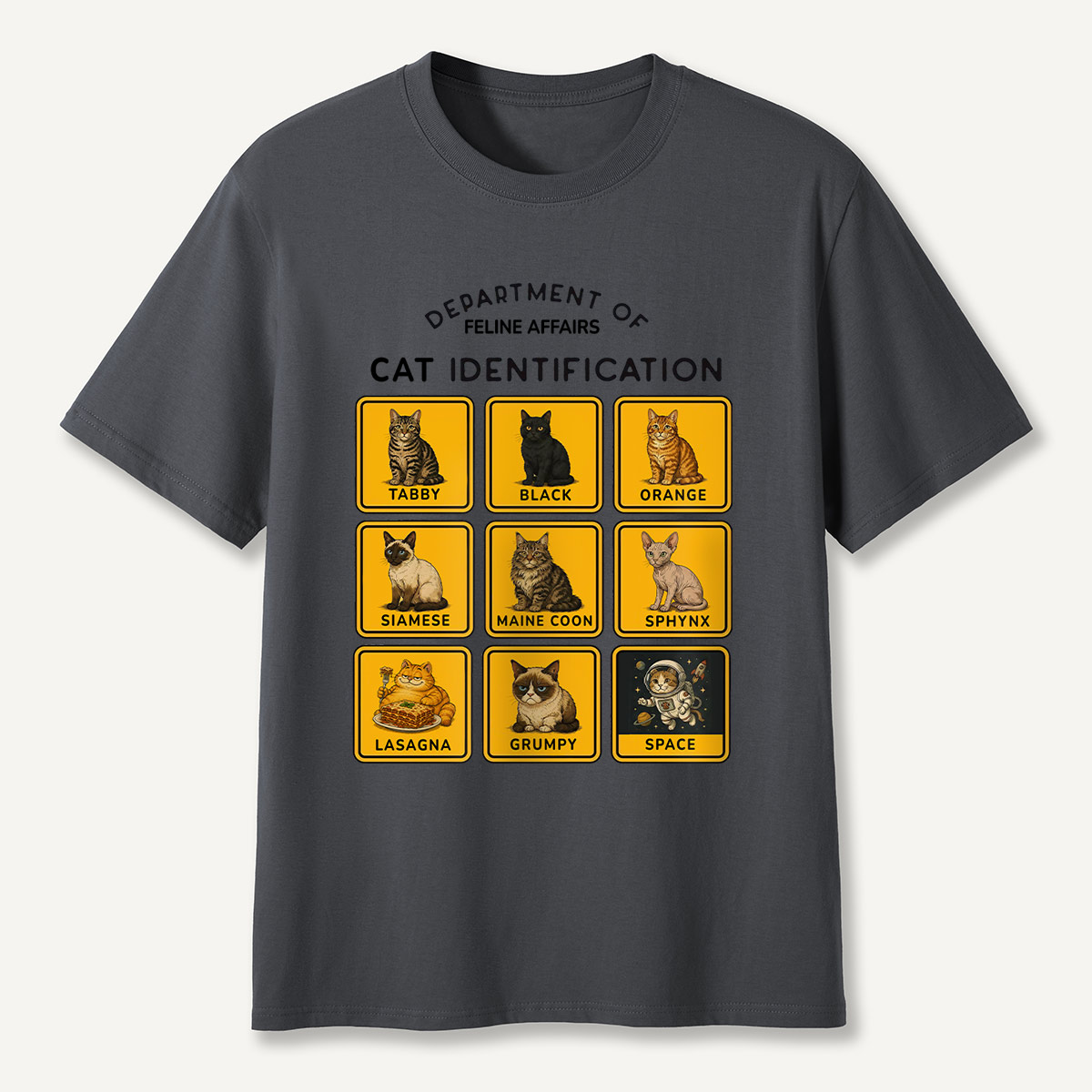Department of Wildlife Cat Identification T-Shirt