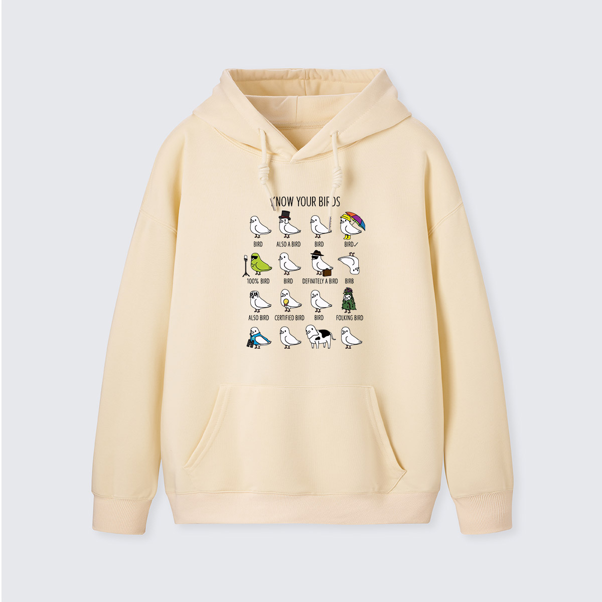 Know Your Birds Bird Chart Hoodie