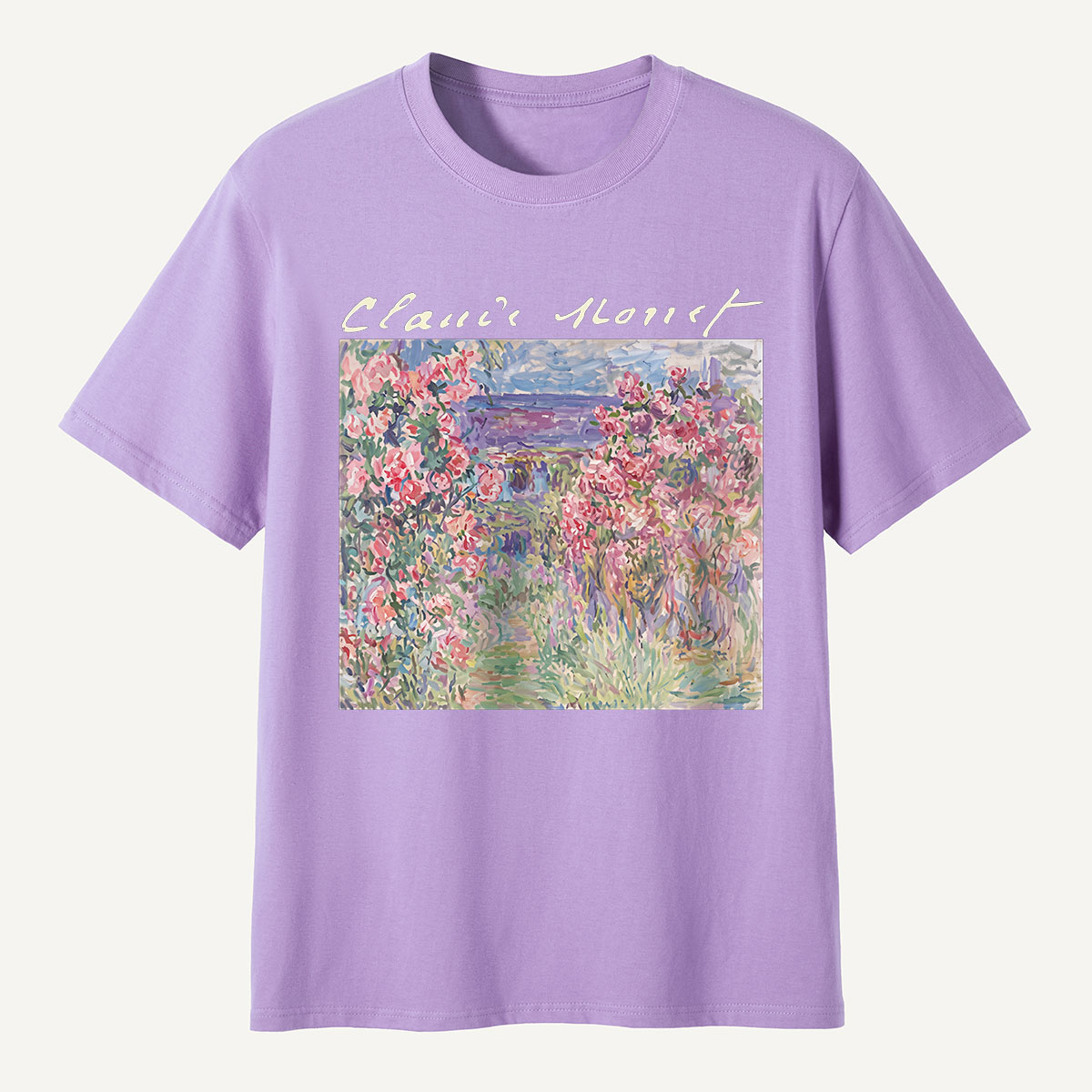 Starry Night Sunset Cat Seaside T-Shirt