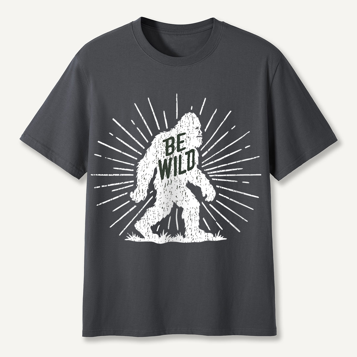 Be Wild Bigfoot Silhouette T-Shirt