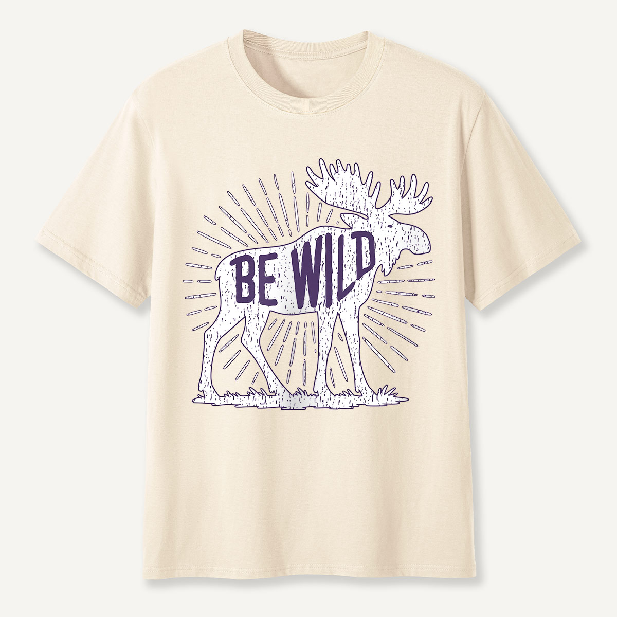 Be Wild Moose Sunburst T-Shirt