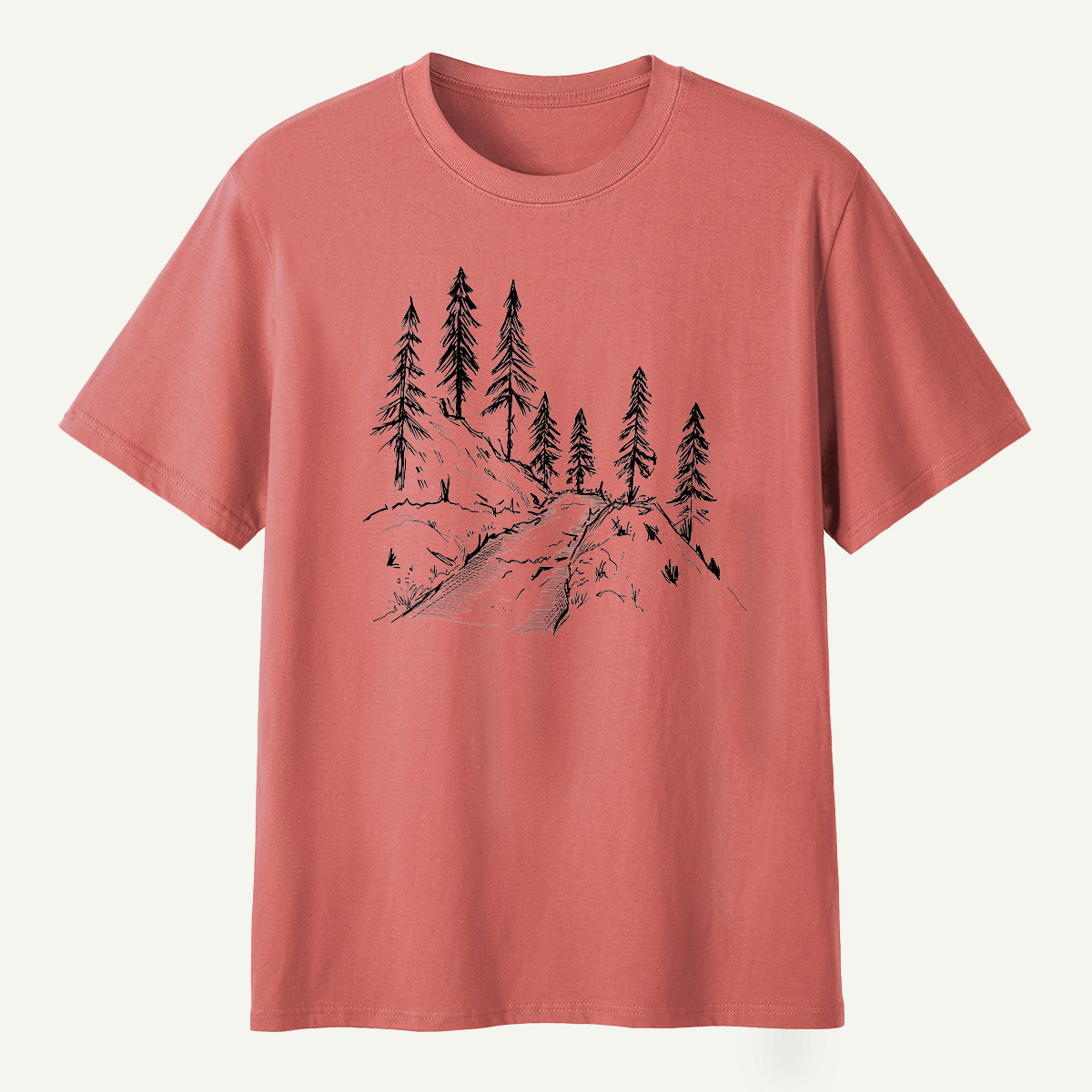 Pine Forest Ridge Sketch T-Shirt