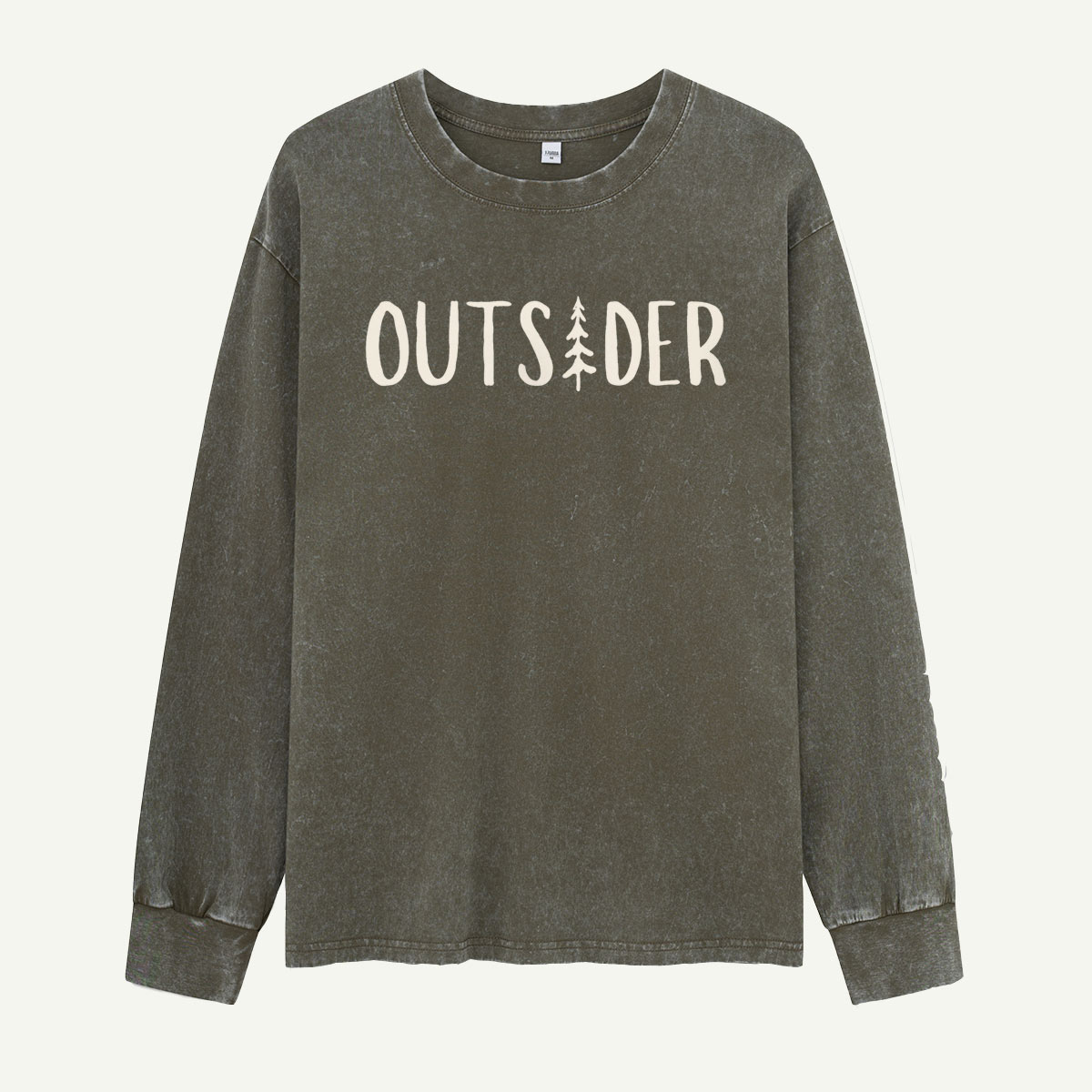 Born to Be an Outsider Washed Long Sleeves