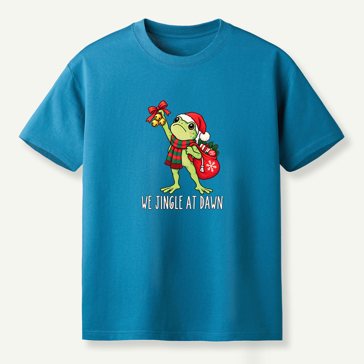 We Jingle At Dawn Christmas Frog T-Shirt