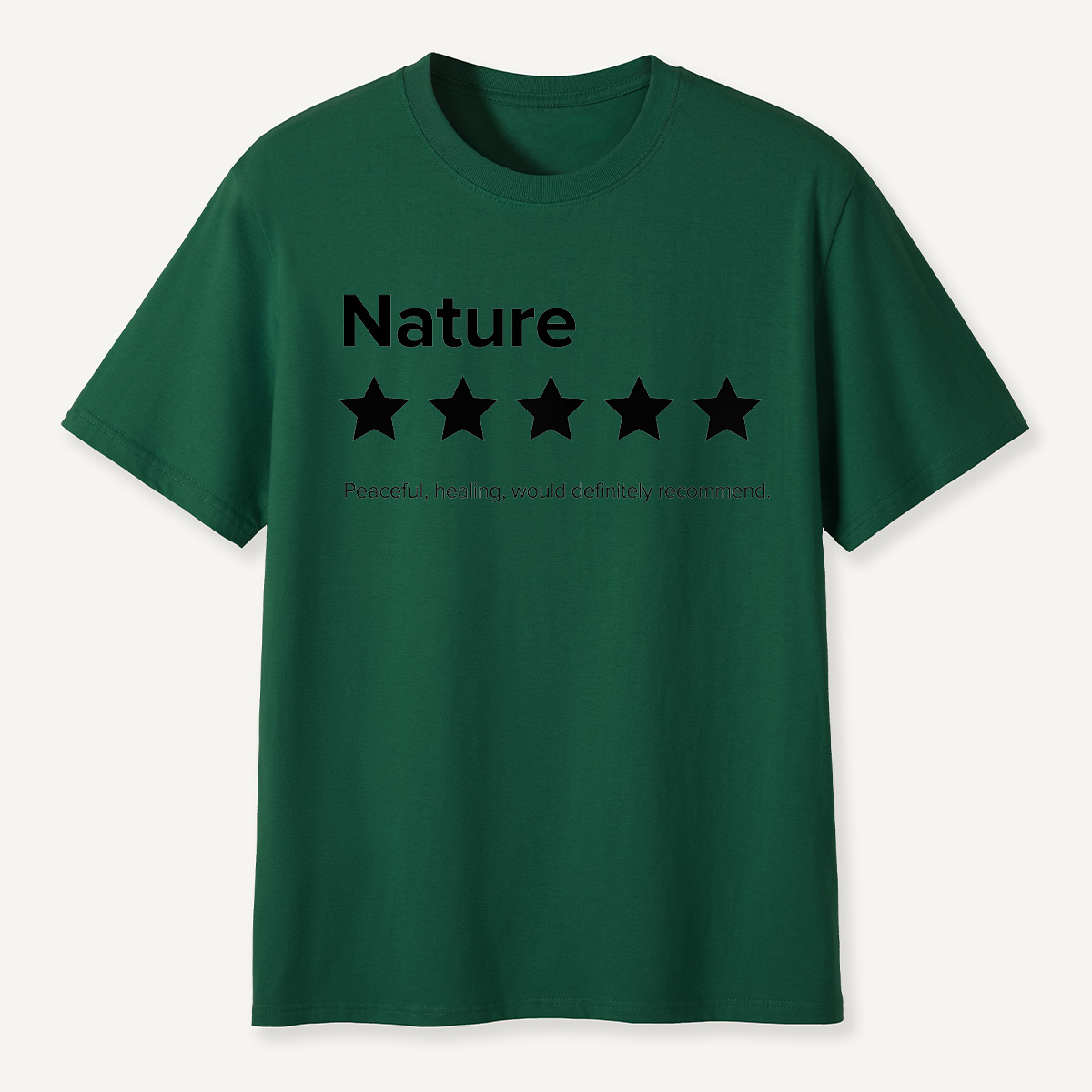 Nature 5-Star Review Minimalist Rating T-Shirt