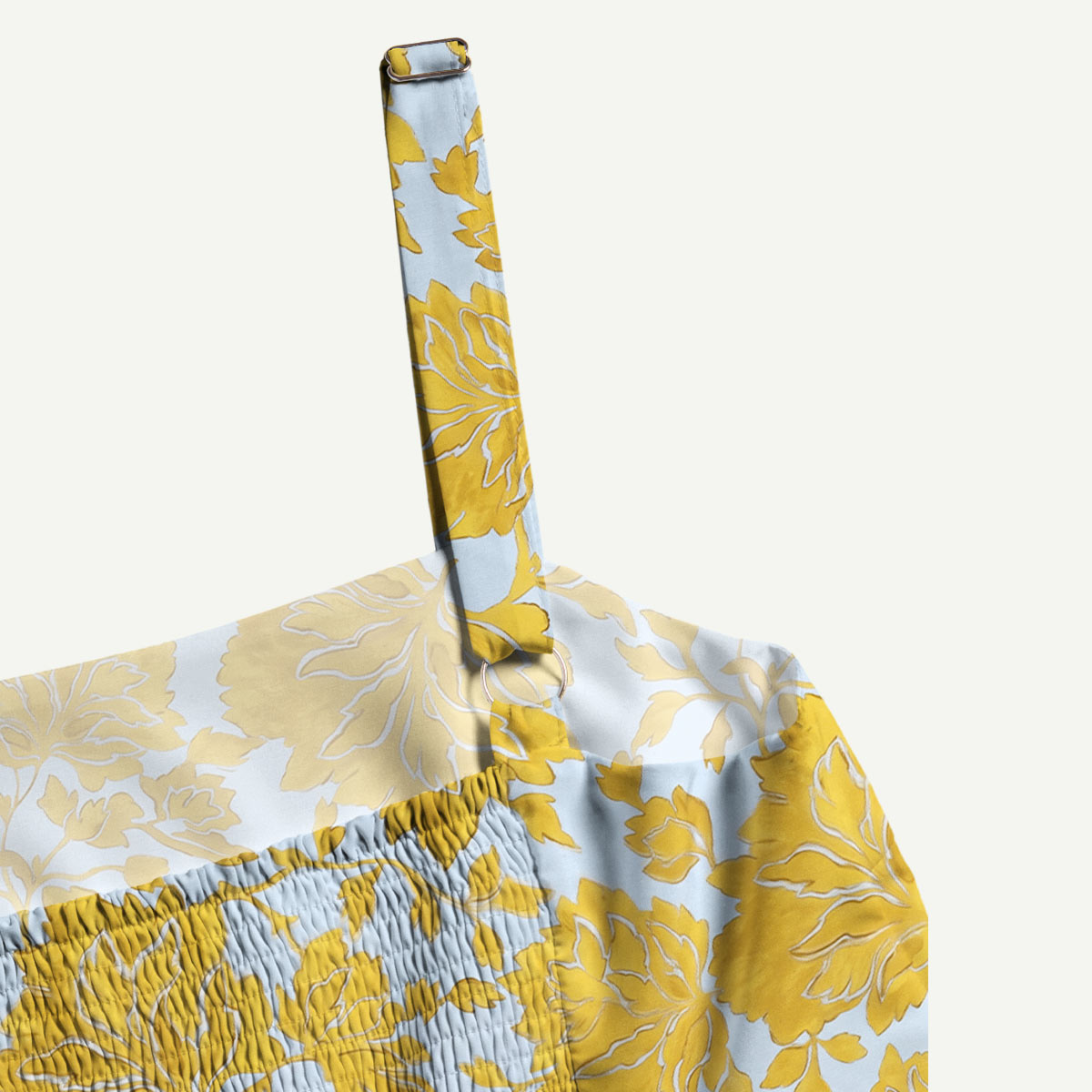 Nature Gold Tangle Straps Maxi Dress With Pocket