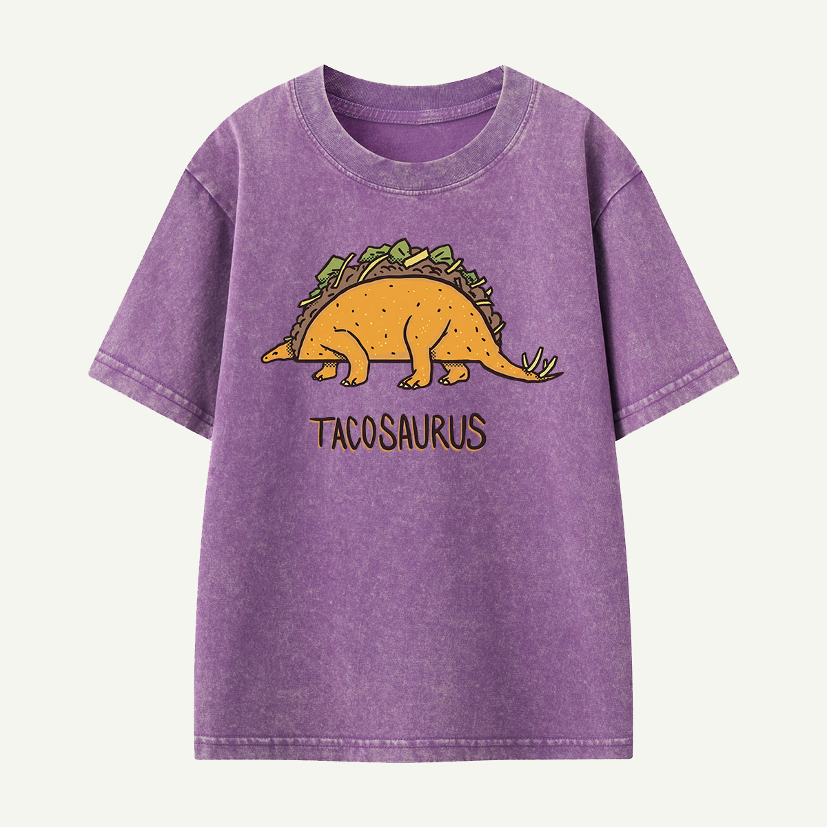 Tacosaurus Dino Taco Kids Washed T-Shirt