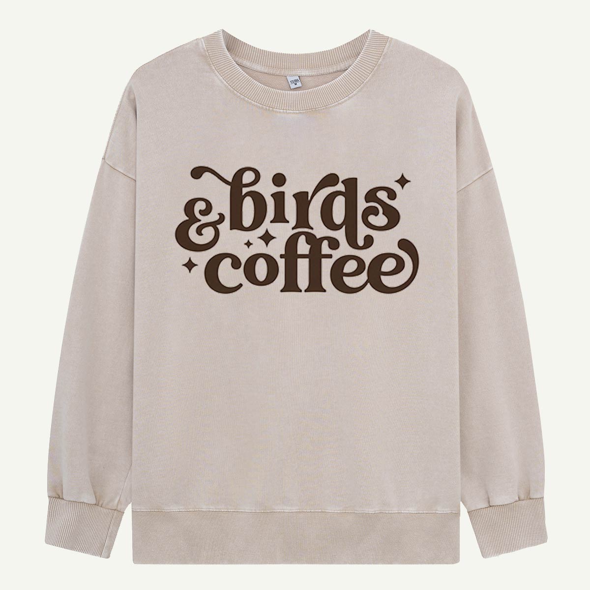Birds & Coffee Please Washed Sweatshirts