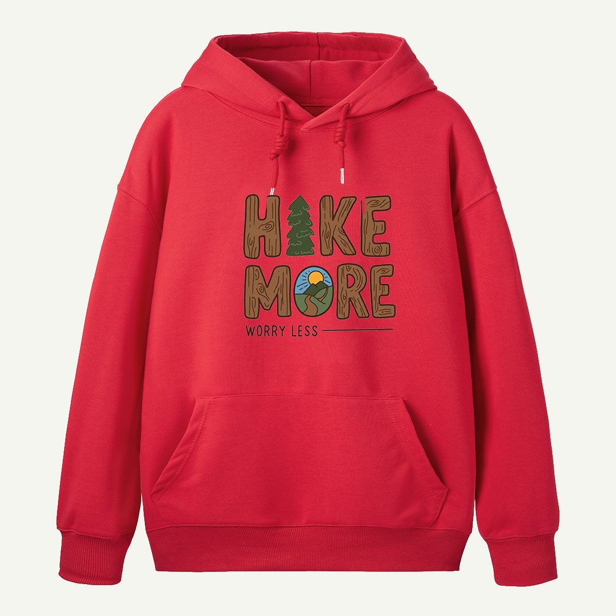 Hike More Worry Less Trail Badge Hoodie