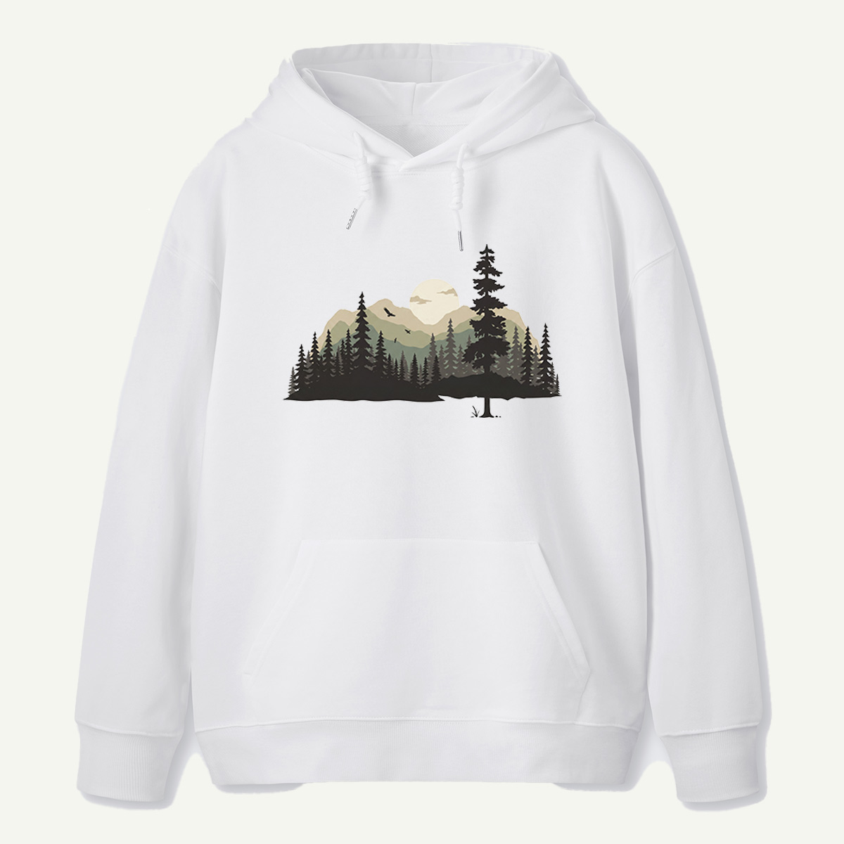Pine Island Lake Reflection Hoodie
