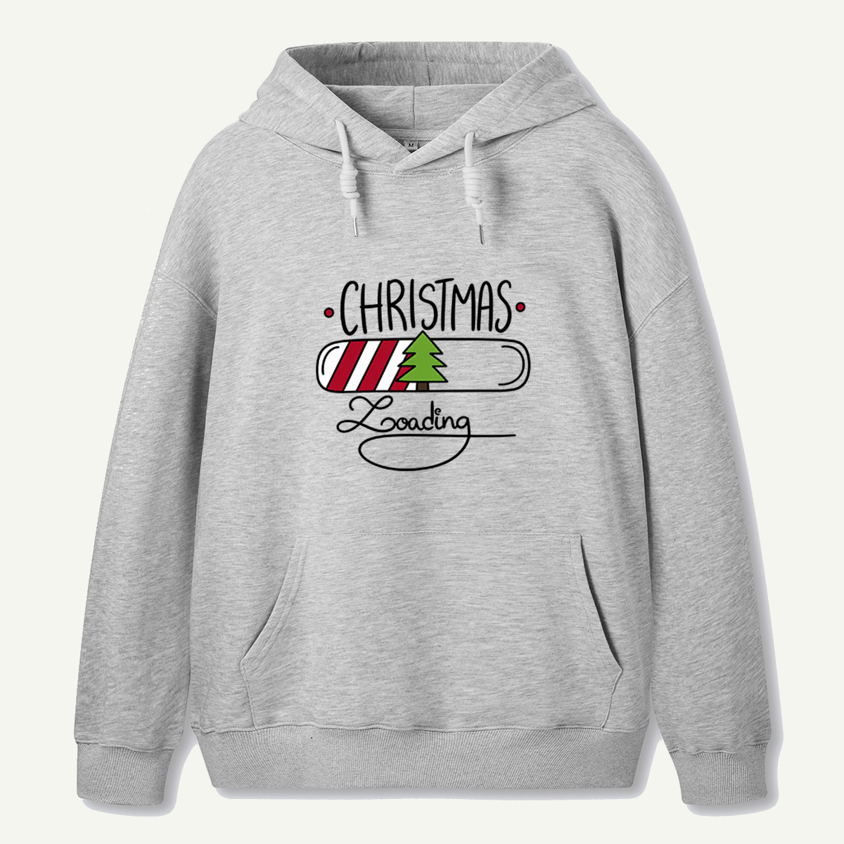 Christmas Loading Festive Progress Bar With Christmas Tree Hoodie