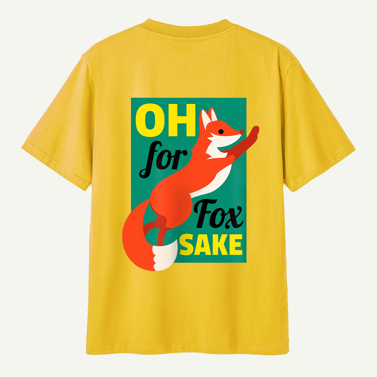 Oh For Fox Sake Retro Fox Quote T-Shirt