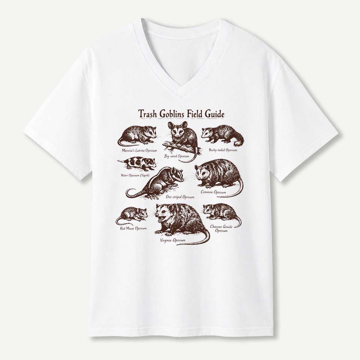 Guinea Pig Breed Guide V-neck T-Shirt