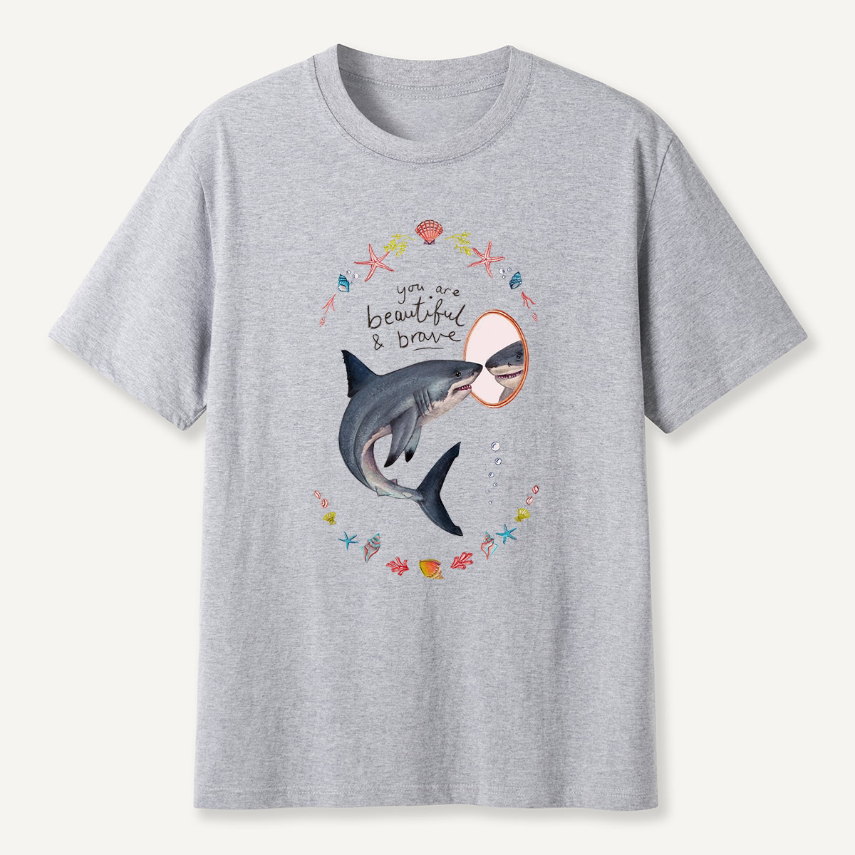 Beautiful and Brave Shark T-Shirt
