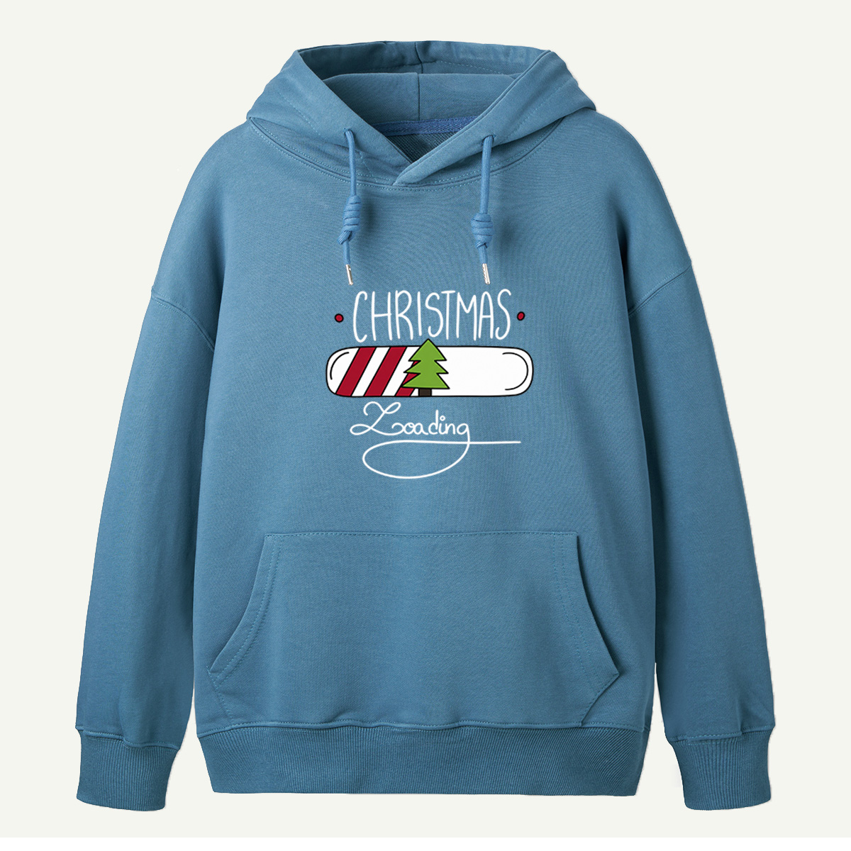 Christmas Loading Festive Progress Bar With Christmas Tree Hoodie