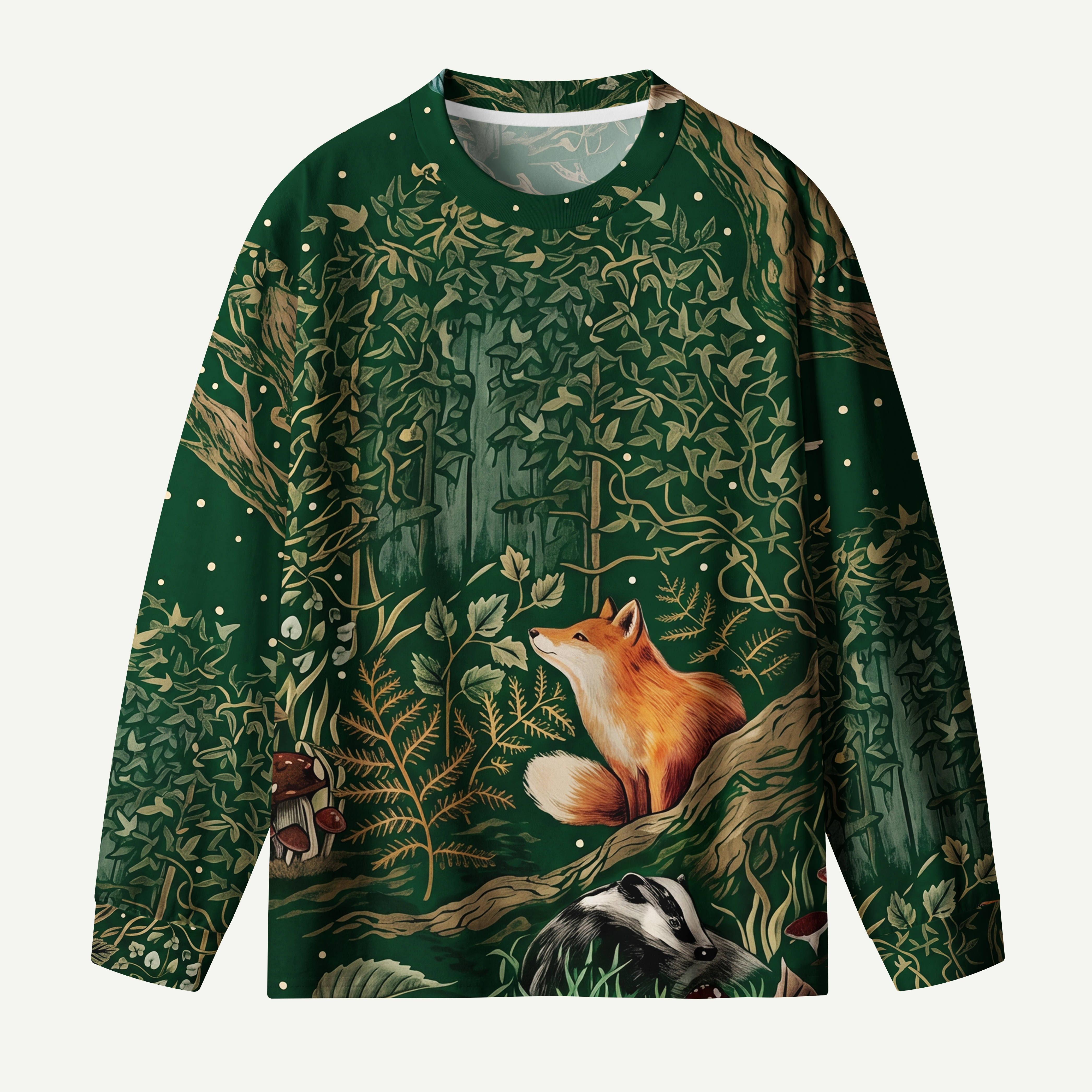 Woodland Tapestry Animal Premium Cotton Long Sleeves