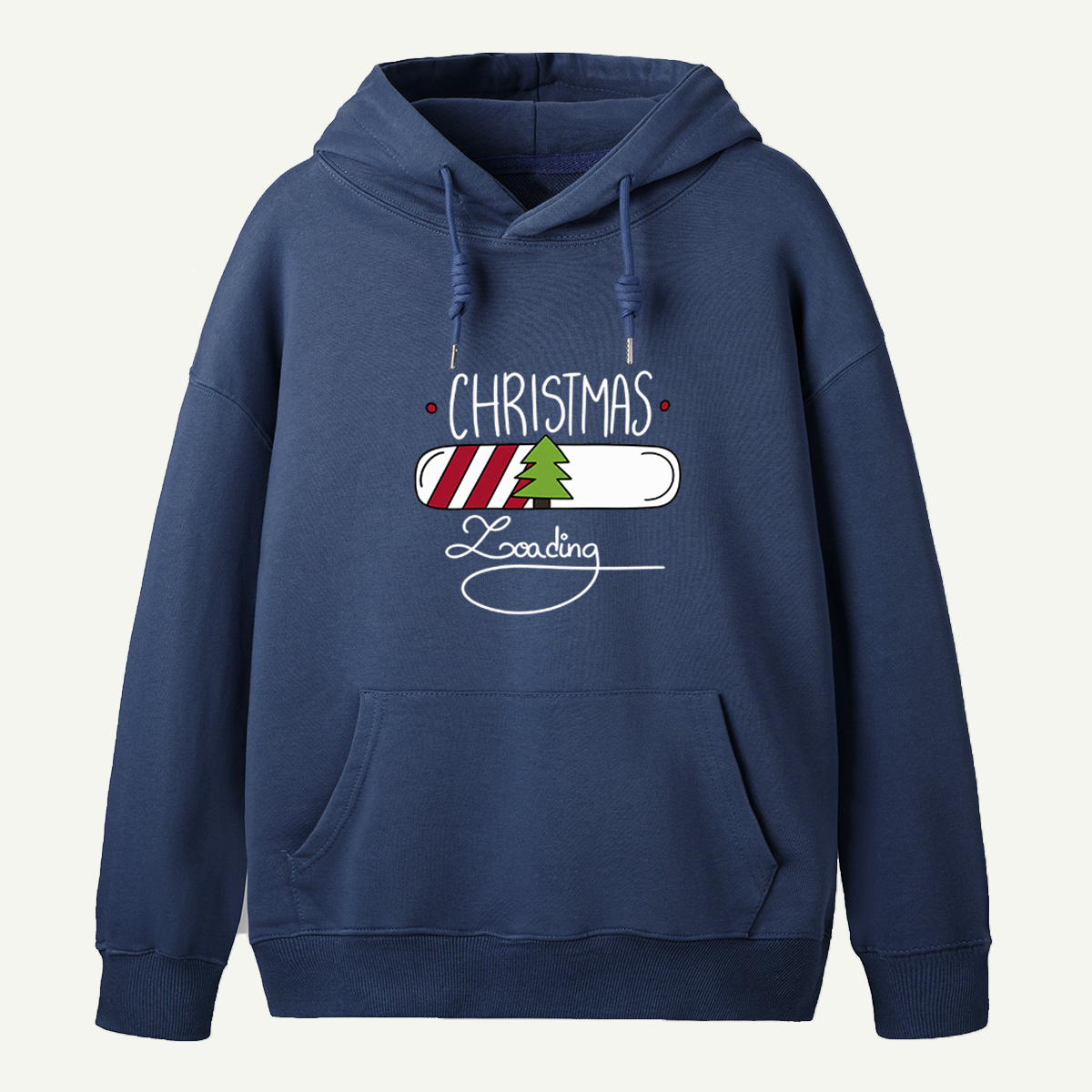 Christmas Loading Festive Progress Bar With Christmas Tree Hoodie