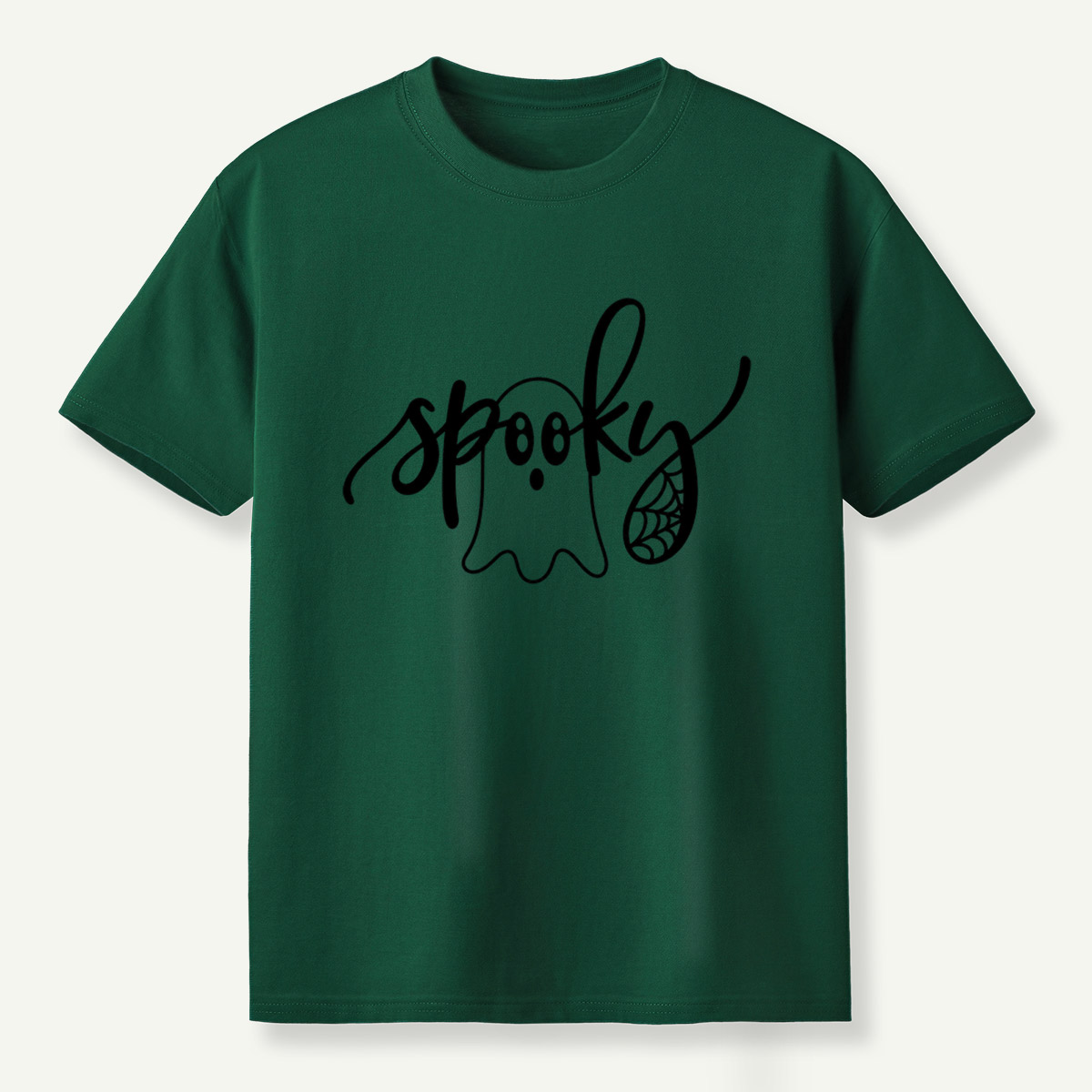 Spooky Ghost Lettering T-Shirt