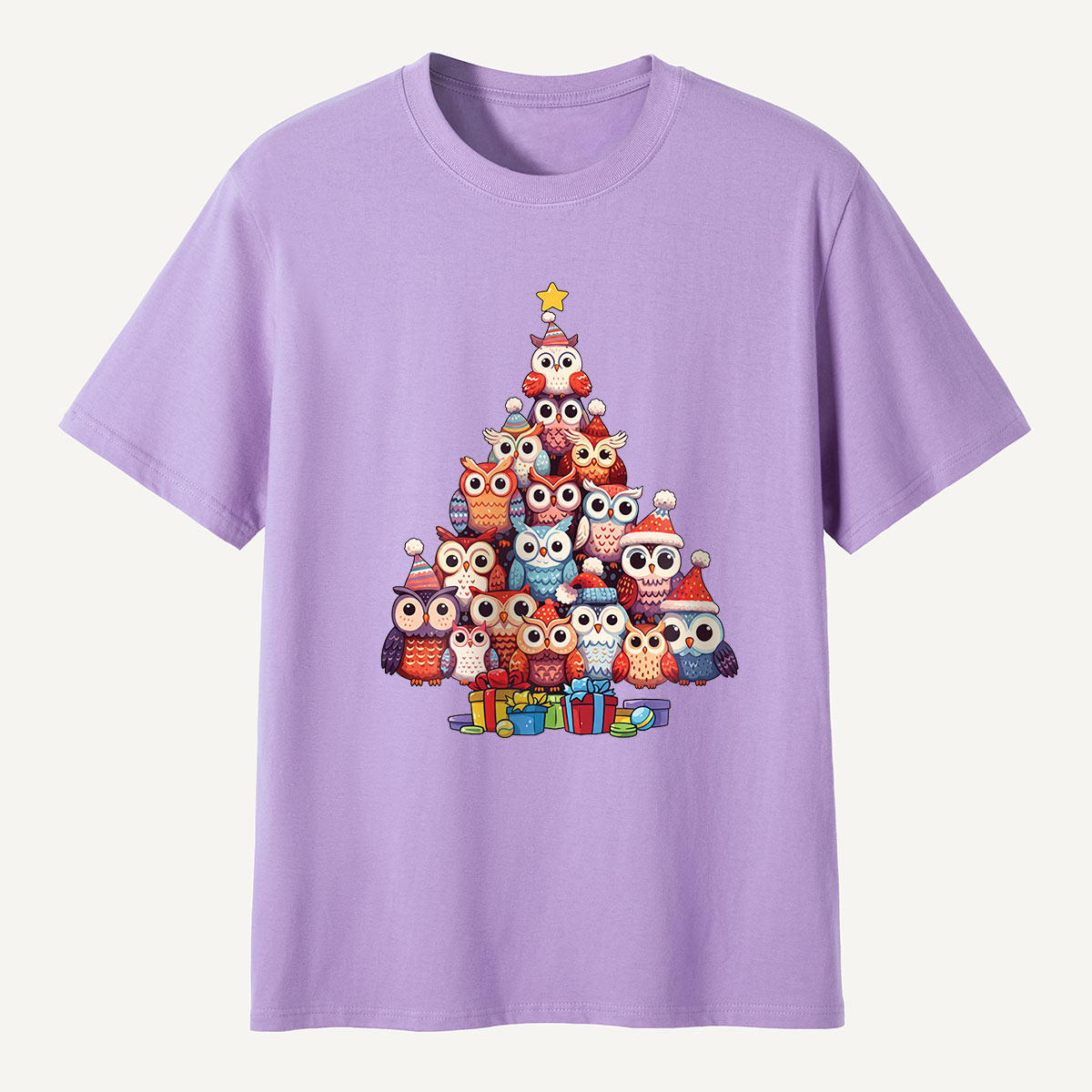 Owl Christmas Tree T-Shirt