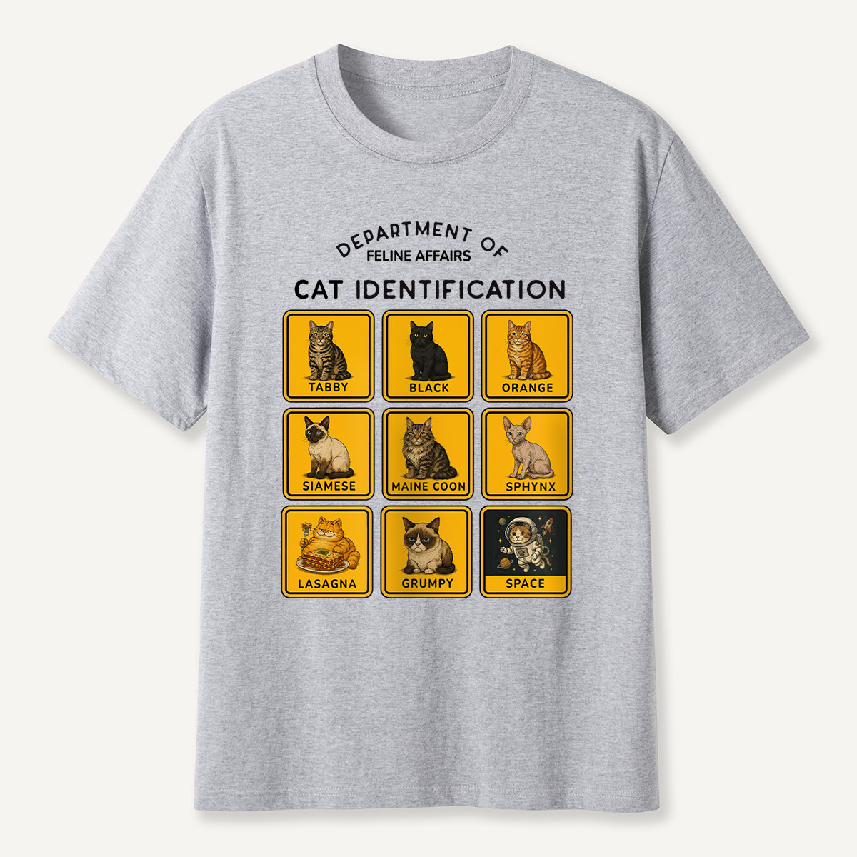 Department of Wildlife Cat Identification T-Shirt