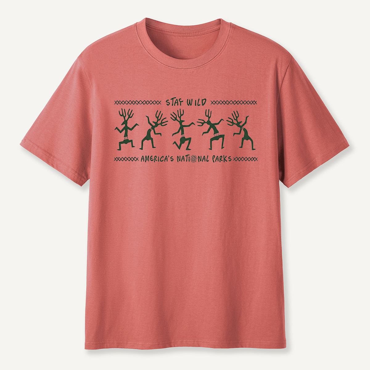 Stay Wild Petroglyph Dancers National Parks T-Shirt