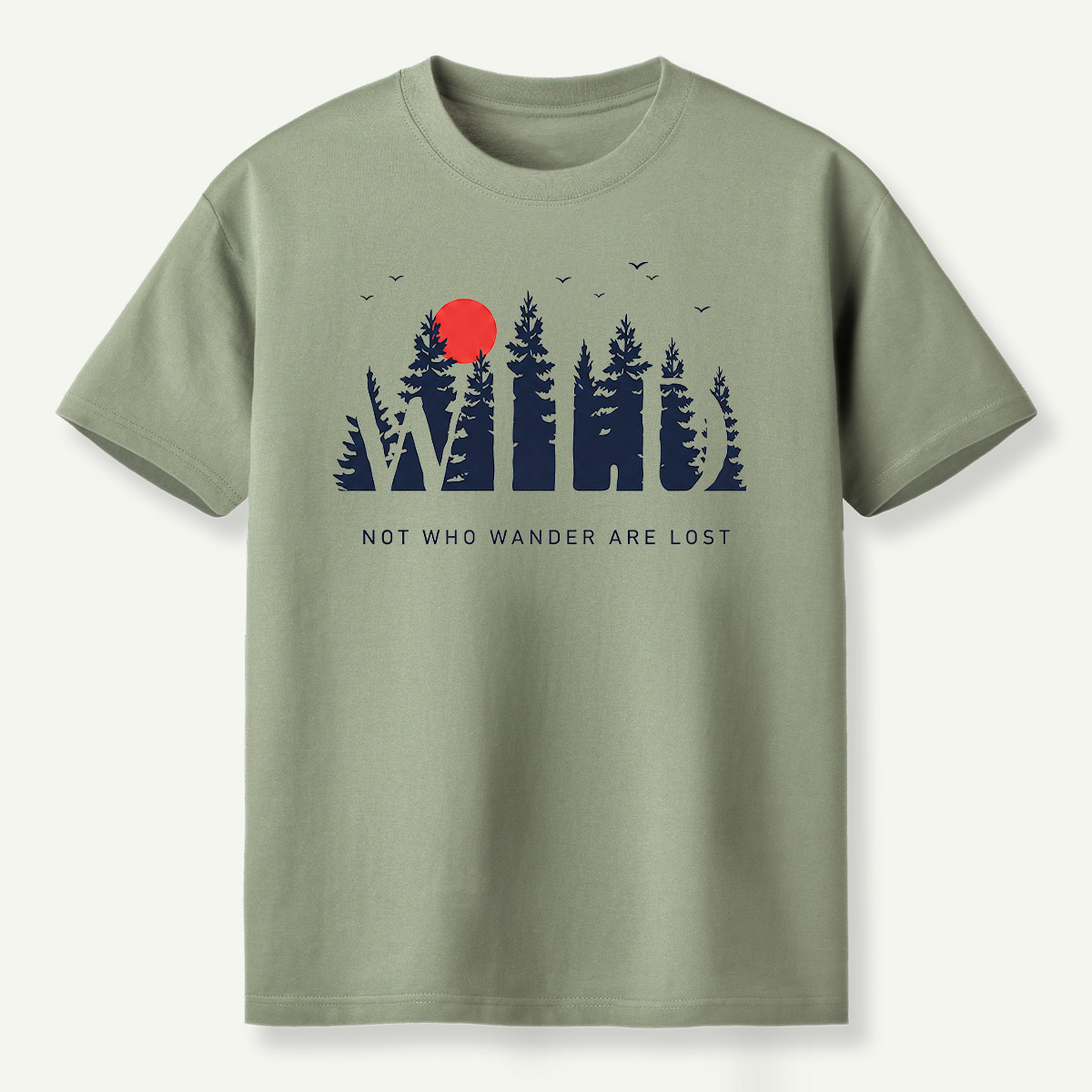 Get Your Nature Ass Lost Pine Forest Sunset T-Shirt