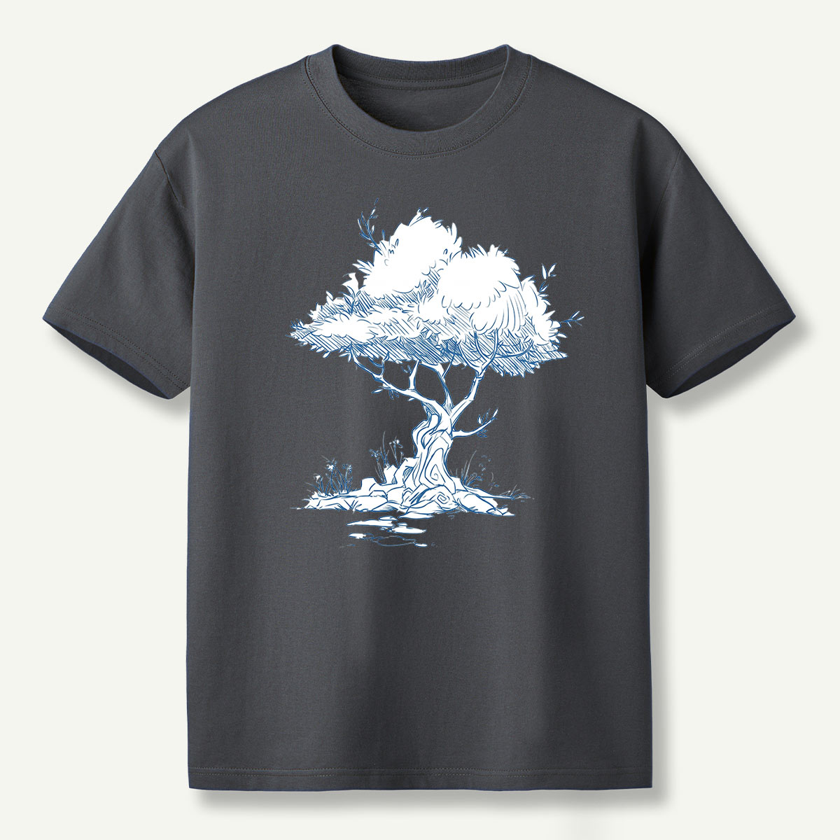 Wilderness Trail Map Line Art T-Shirt