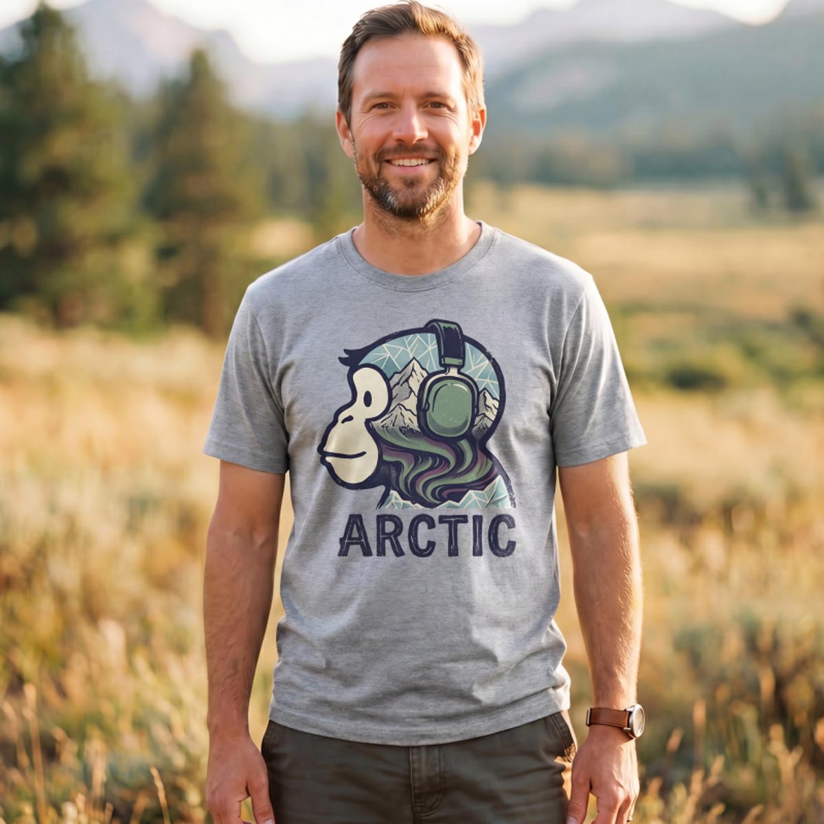 Mountain Chill Beats Monkey T‑Shirt