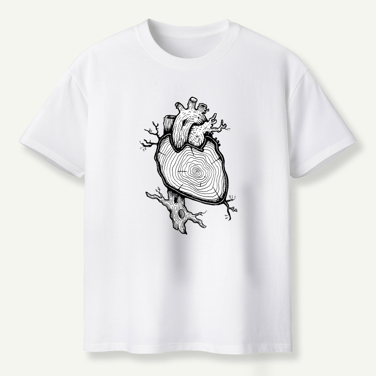 Anatomical Heart In Bloom T-Shirt