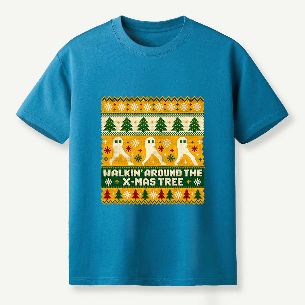 Walkin Around The Xmas Tree Ghost Christmas T-Shirt
