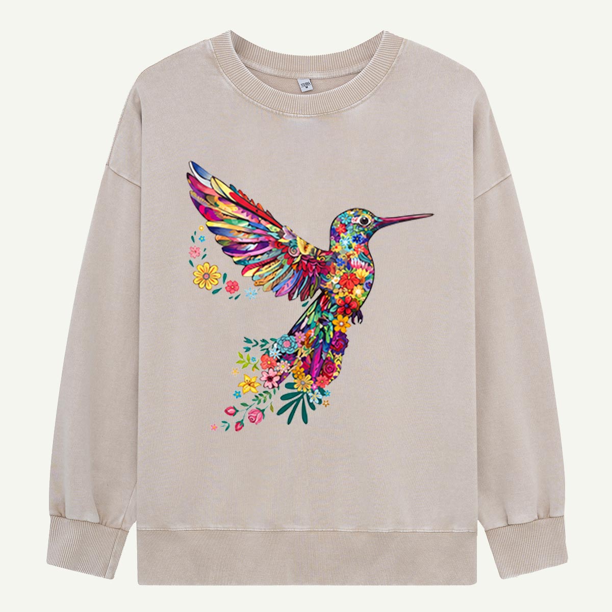 Animal Lover Hummingbird Washed Sweatshirts