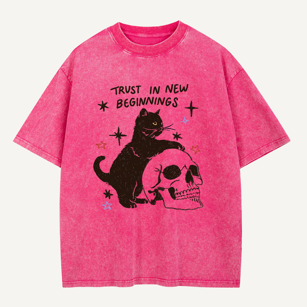 Trust in New Beginnings Washed T-Shirt