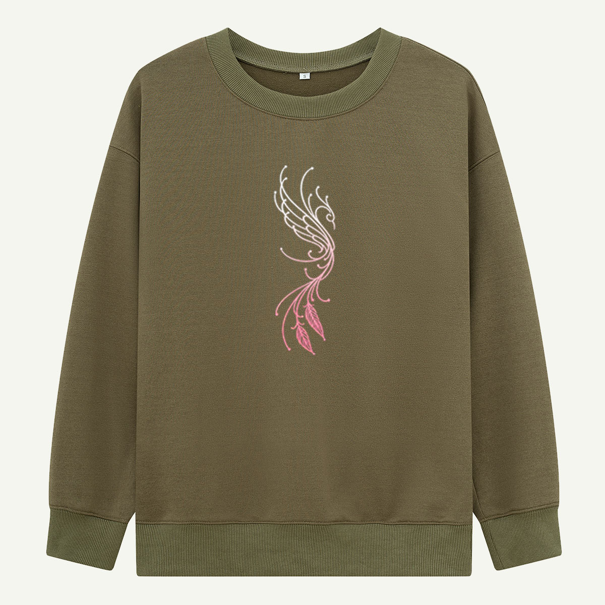 Pastel Phoenix Bird Silhouette Sweatshirts