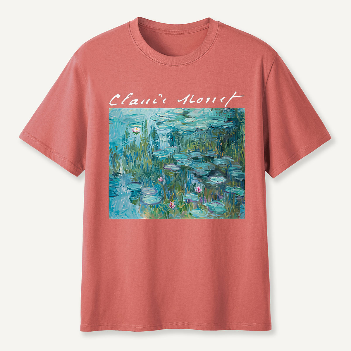Claude Monet Water Lilies Pond Art T-Shirt