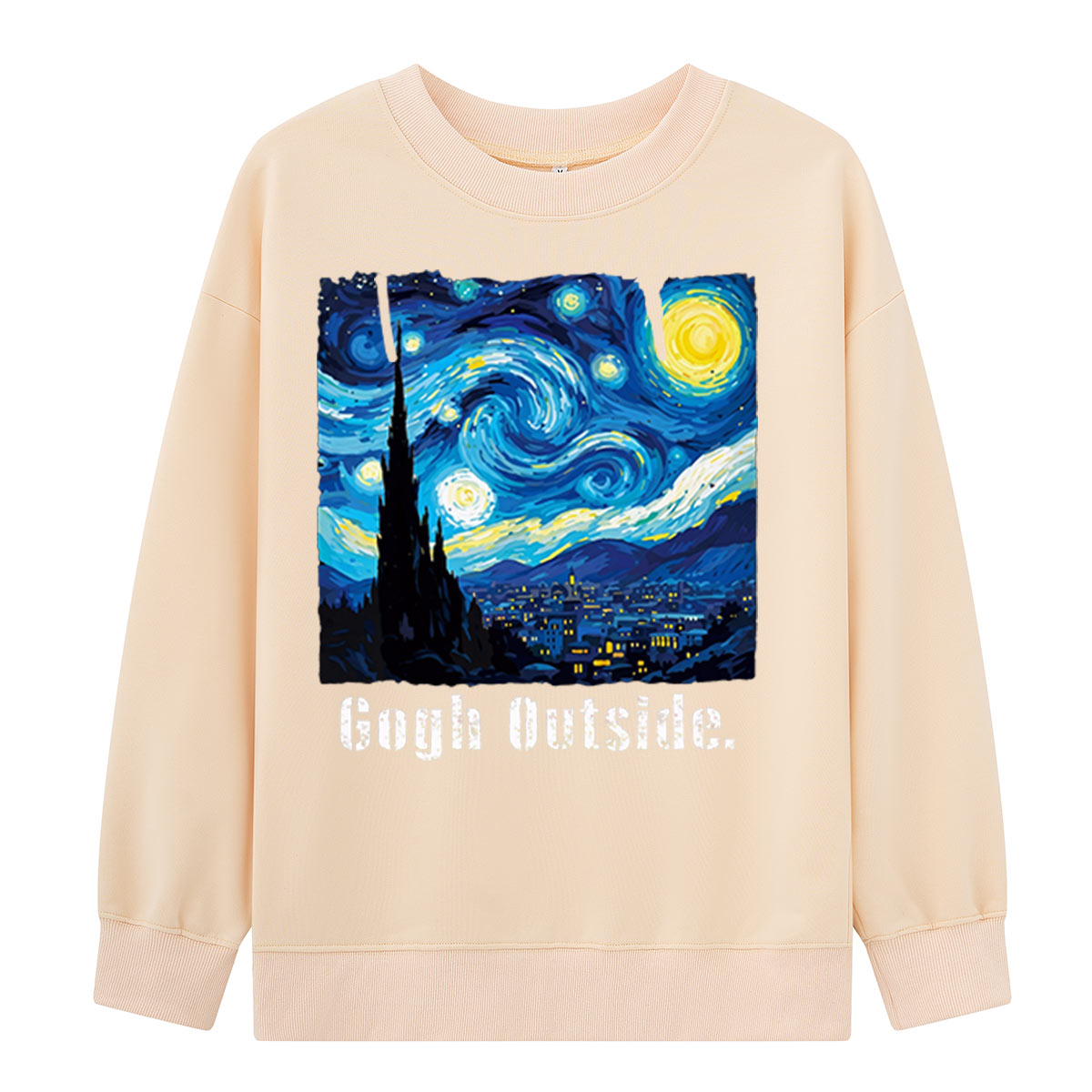 Swirl Night Sky Gogh Outside Sweatshirts
