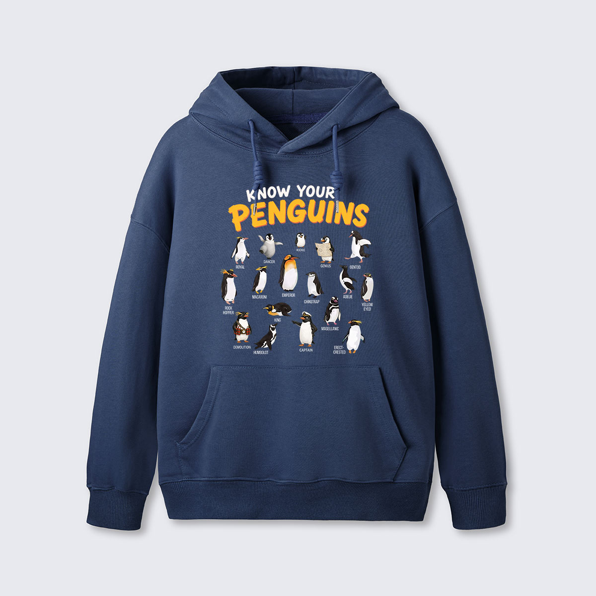 Know Your Penguins Penguin Species Hoodie