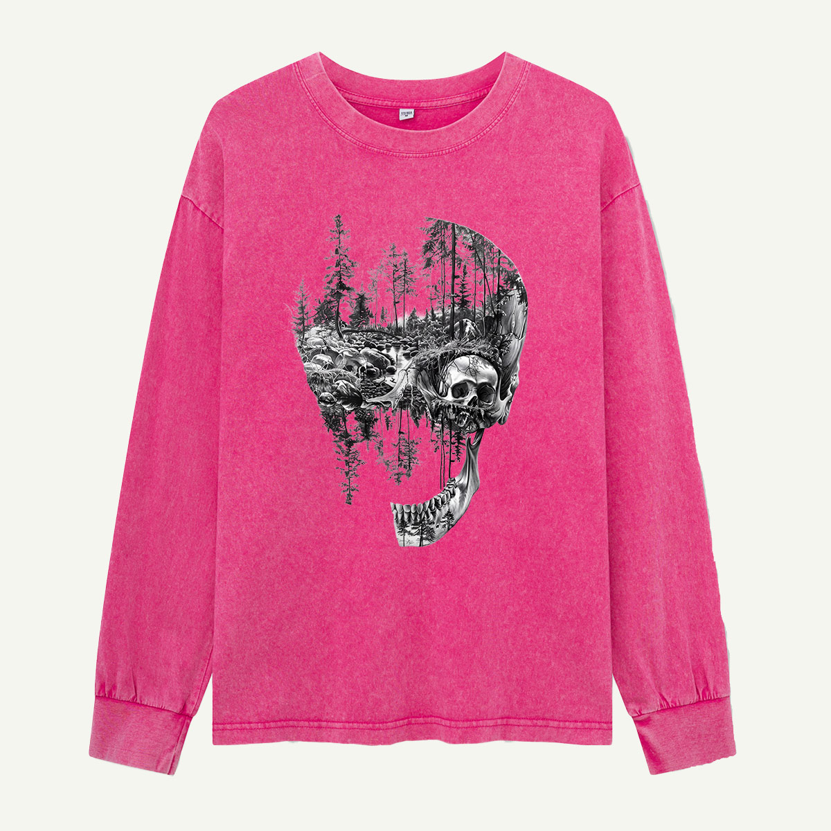 A Forest Hidden in the Skull Washed Long Sleeves