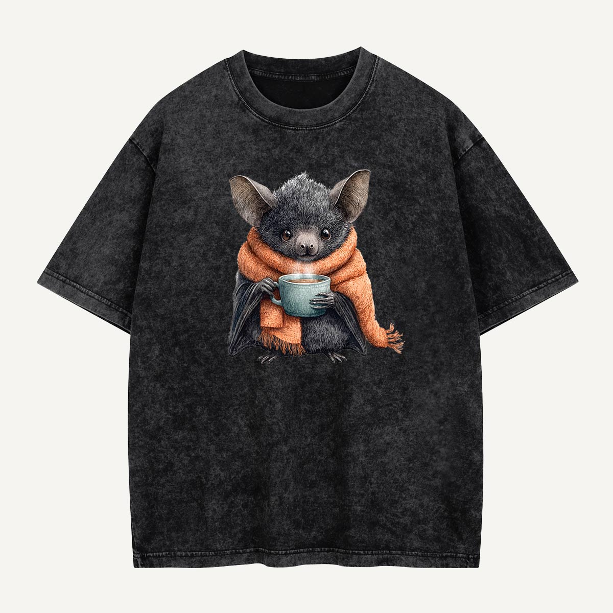 Coffee Before Cave Time Washed T-Shirt