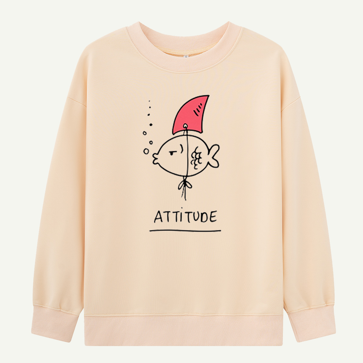 Attitude Fish Spartan Helmet Sweatshirts