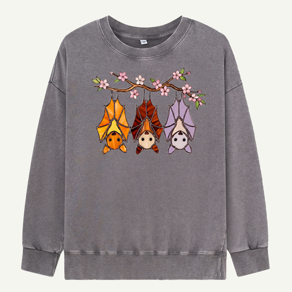Cherry Blossom Bat Trio Washed Sweatshirts