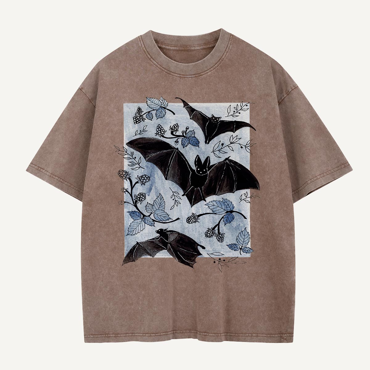 Bats in the Brambles Washed T-Shirt
