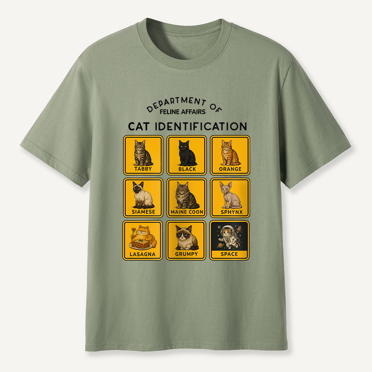 Department of Wildlife Cat Identification T-Shirt