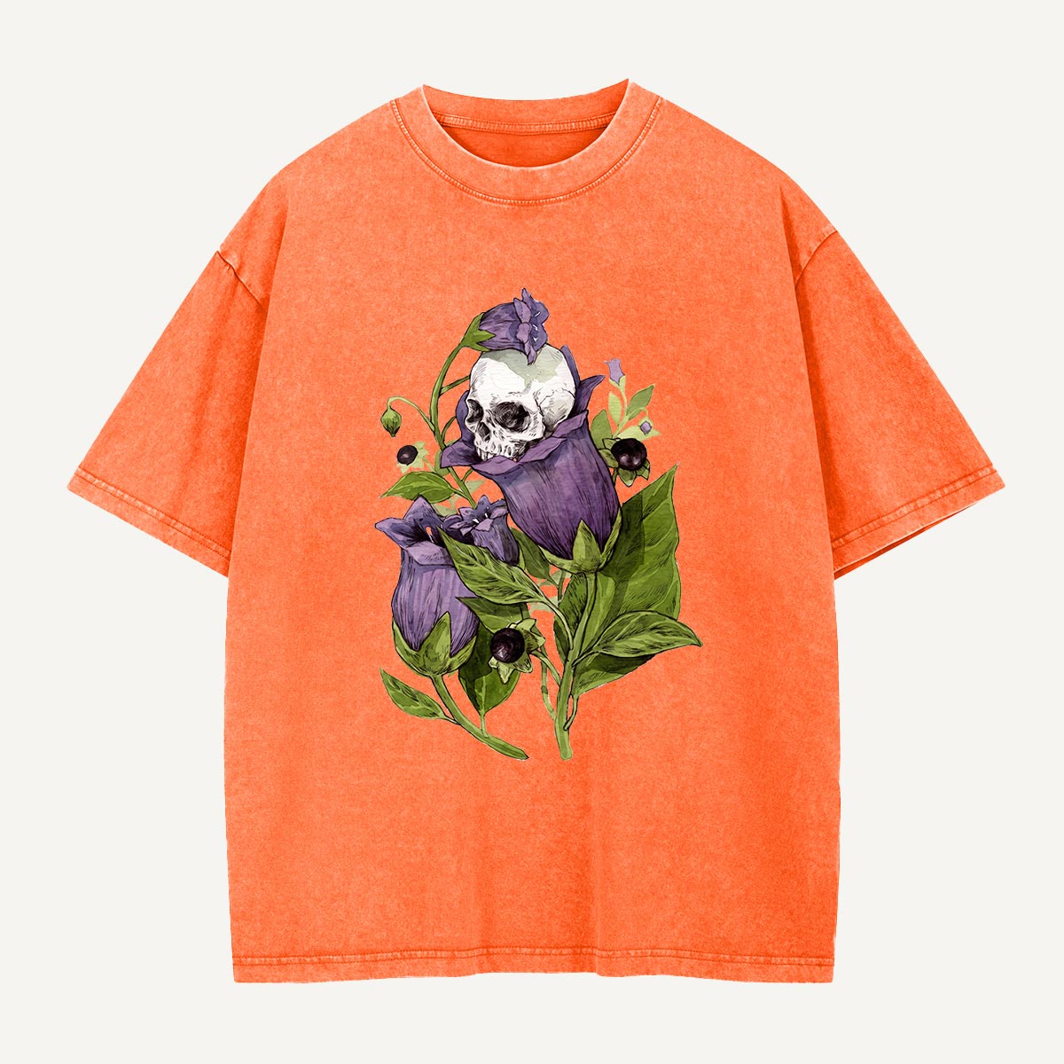 Skull in the Belladonna Washed T-Shirt