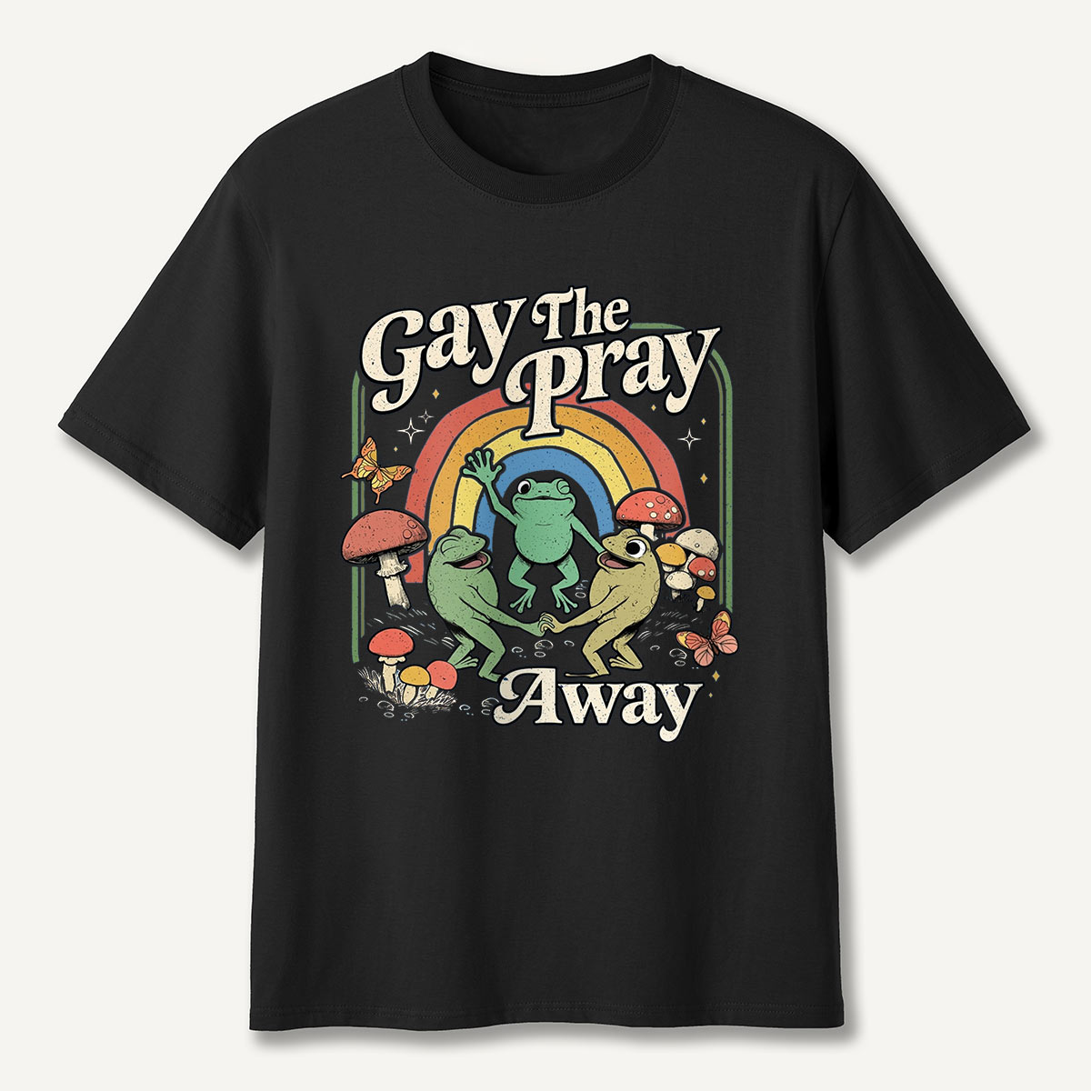Frogs Rainbow Mushroom T-Shirt