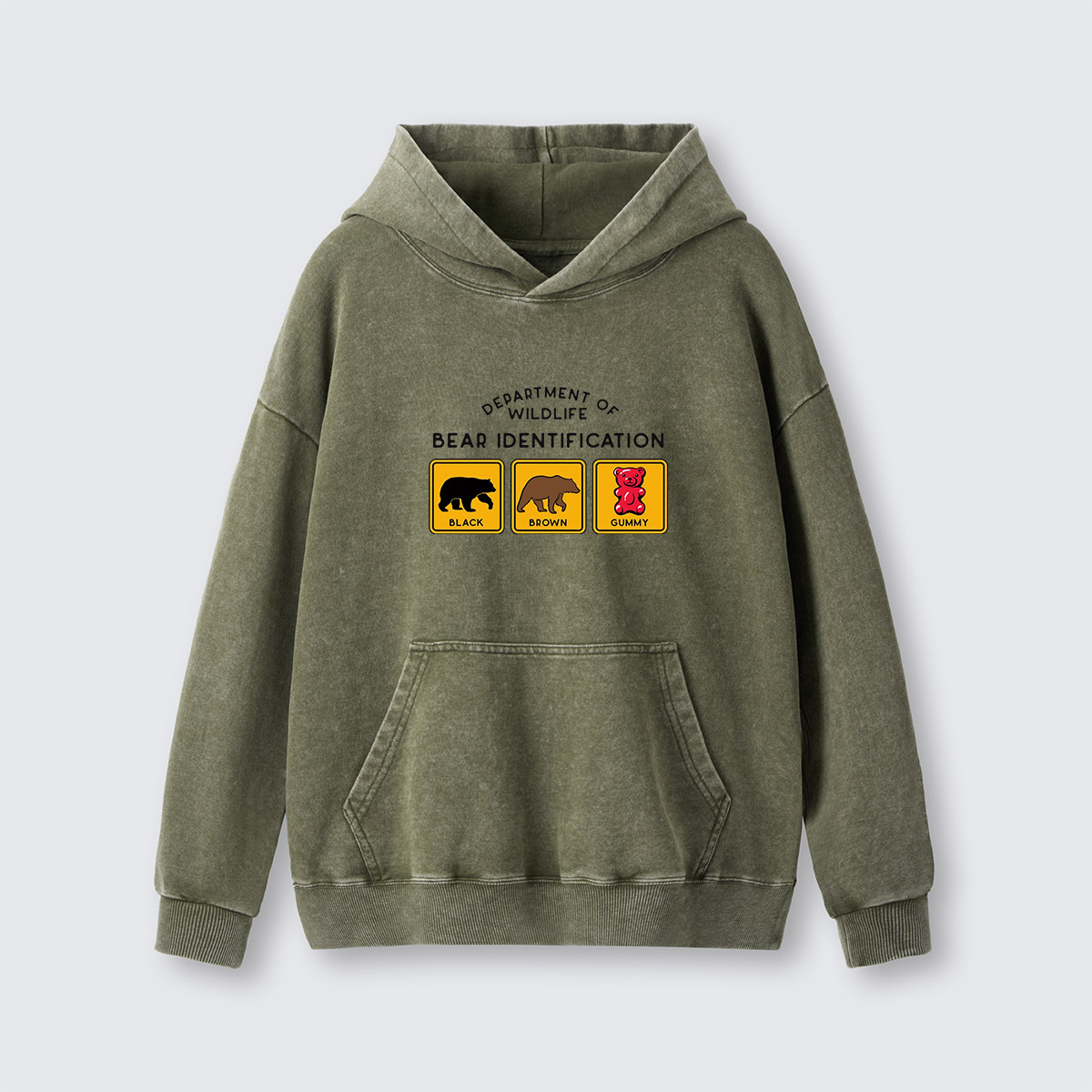 Bear Washed Hoodie