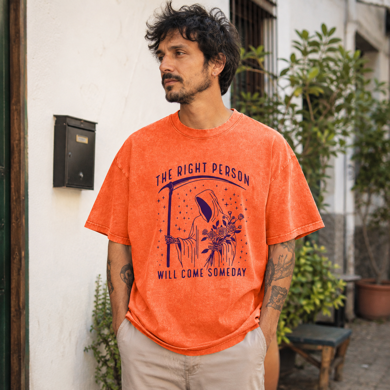 The Right Person Will Come Someday Washed T-Shirt