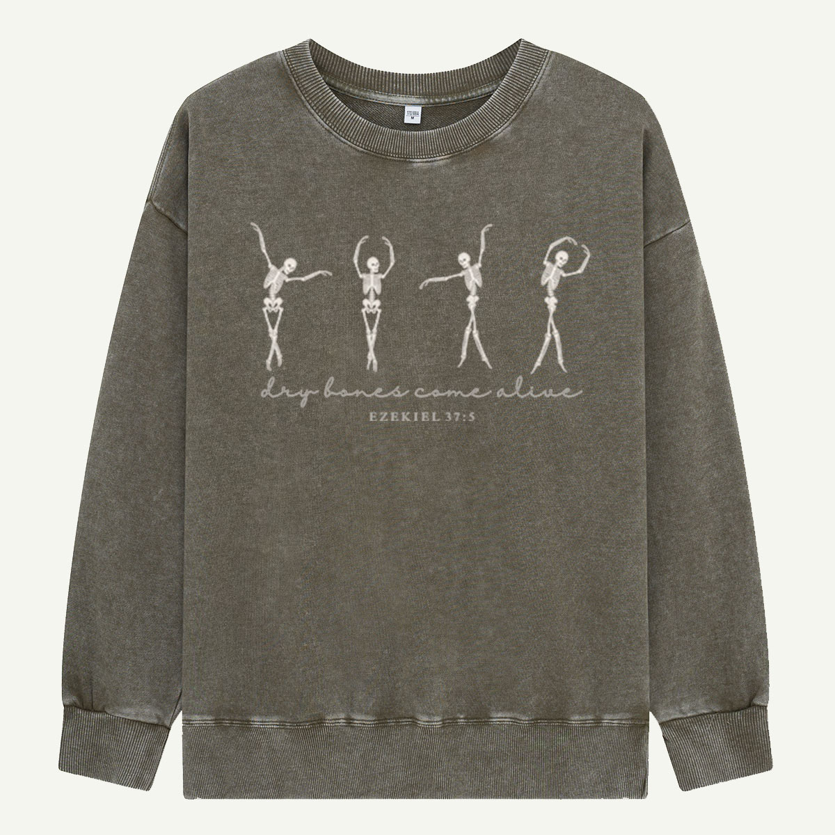Dry Bones Come Alive Skeleton Dance Washed Sweatshirts