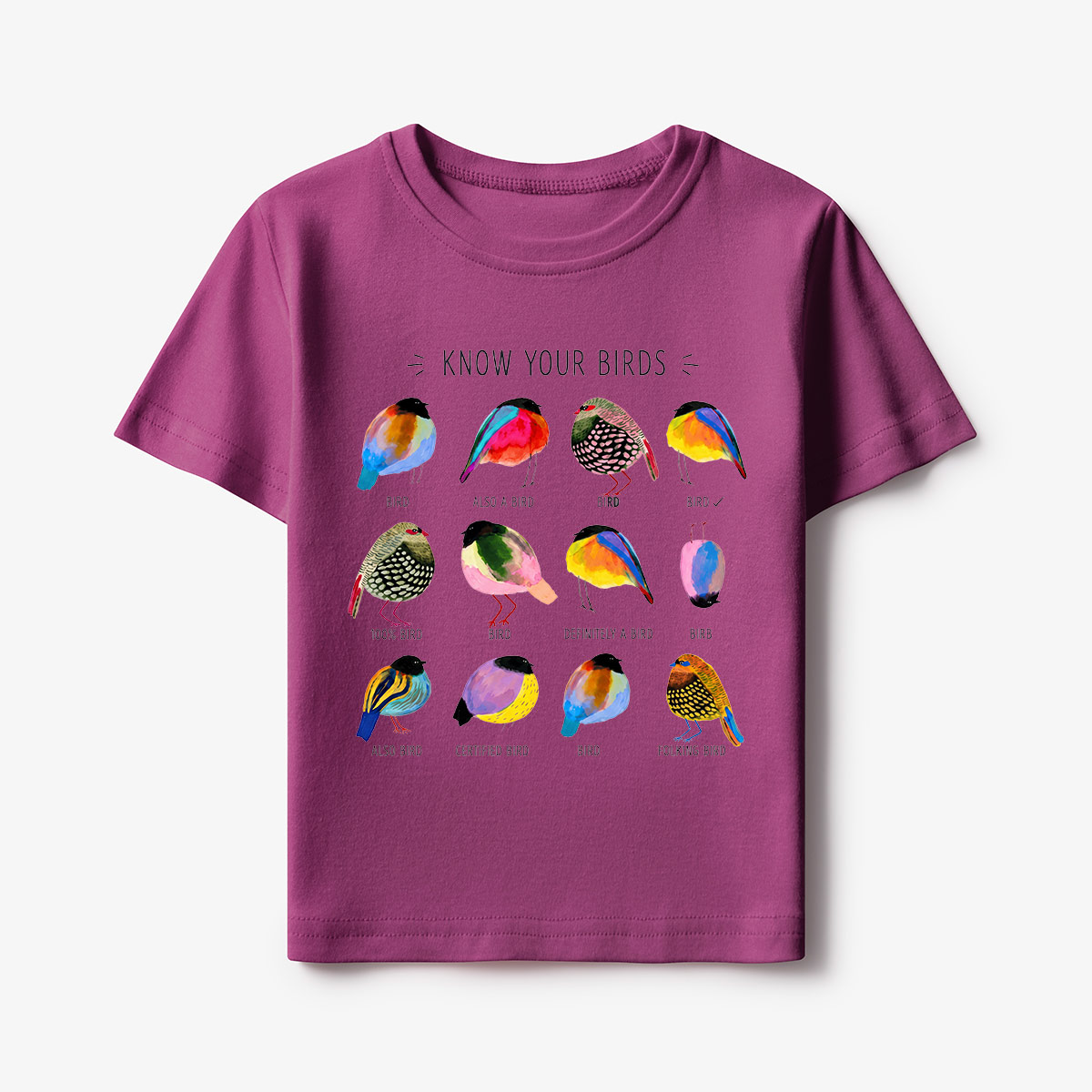 Colorful Bird Guide Kids T-Shirt