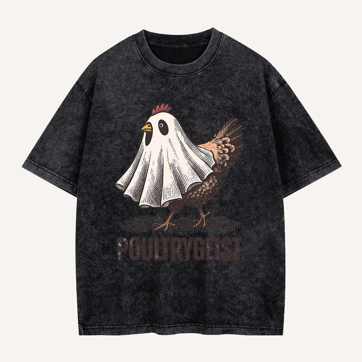 Poultrygeist on the Loose Washed T-Shirt