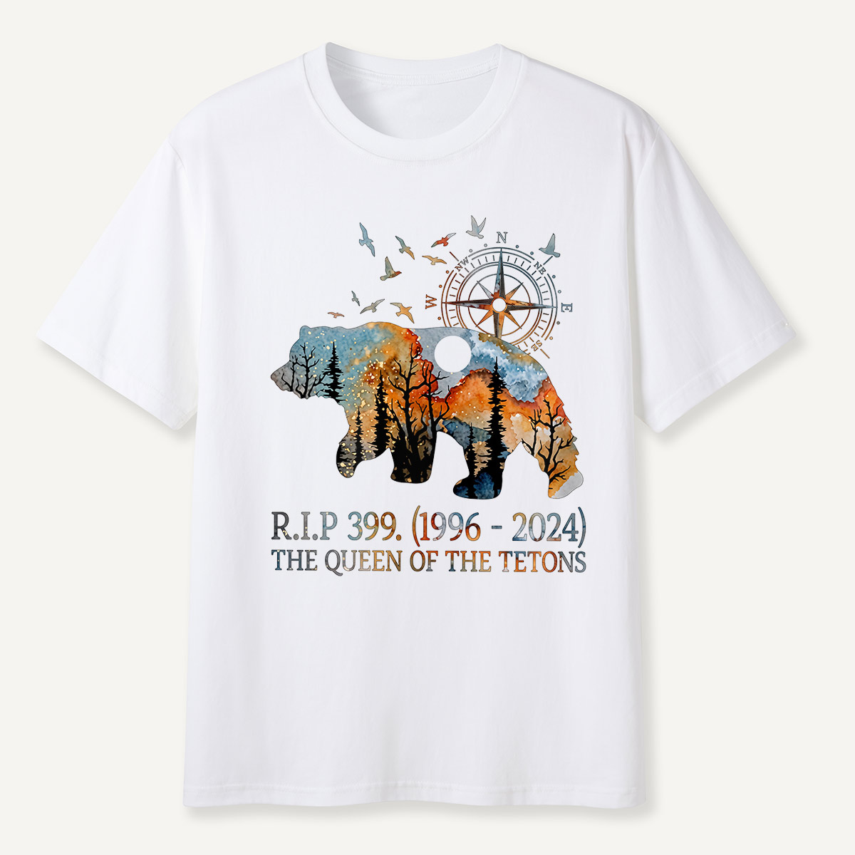 RIP 399 Queen of the Tetons Bear Memoria T-Shirt